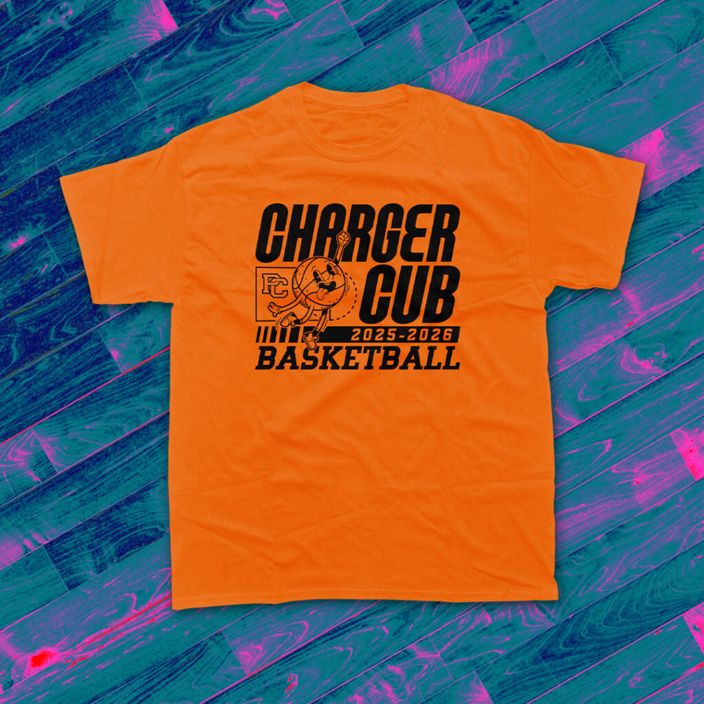 pike central charger cub 2025 basketball team custom design screen printed t-shirts