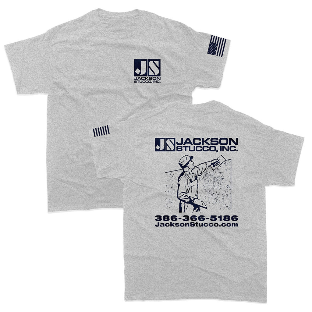 jacksonstucco-custom-design-screen-printed-workwear-with-american-flag-sleeve-print